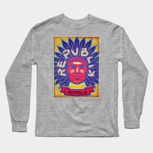 INDIAN IN HEAD DRESS Long Sleeve T-Shirt